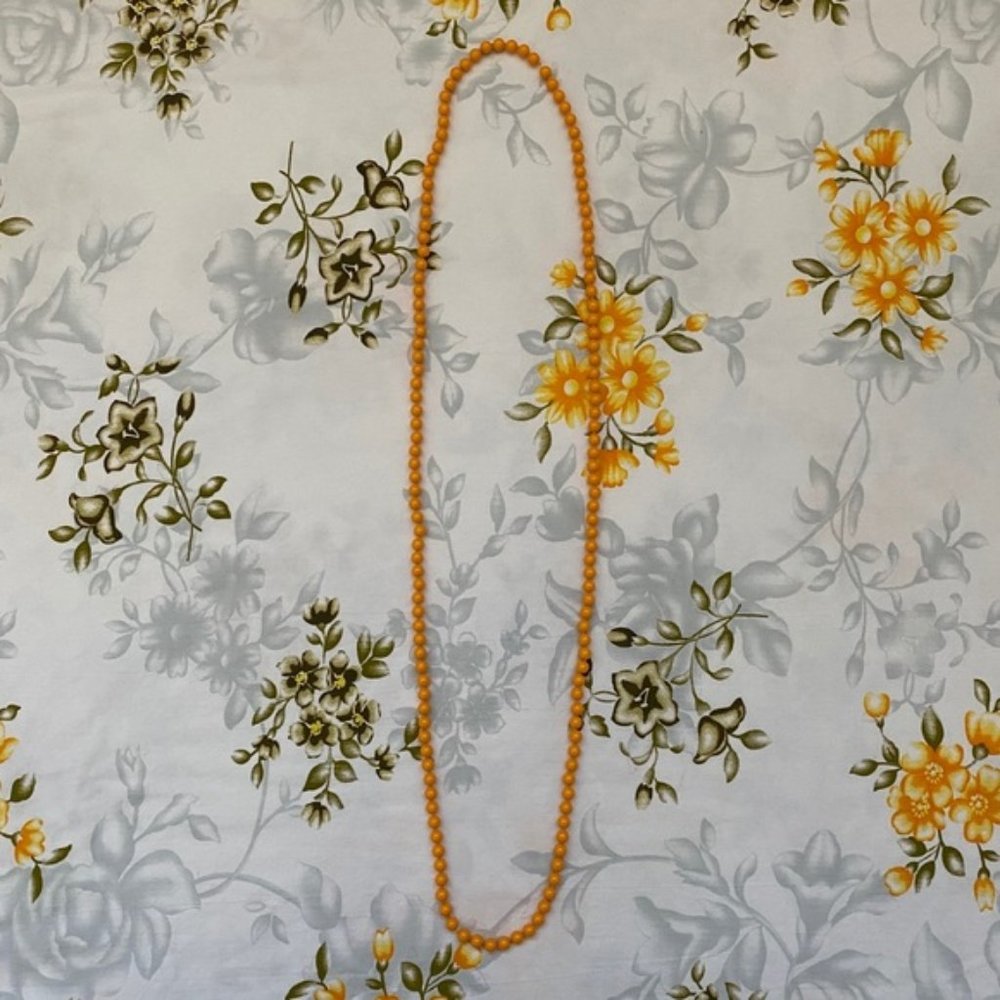 Orange Statement Necklace - image 1